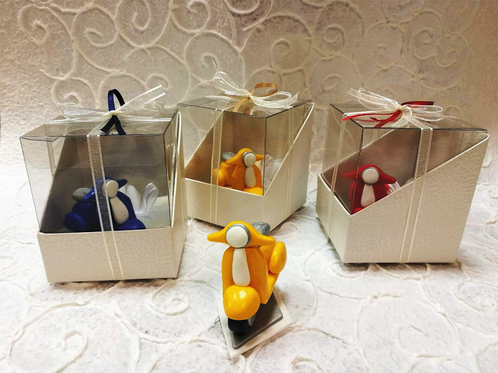 Creazioni artigianali in fimo vespe